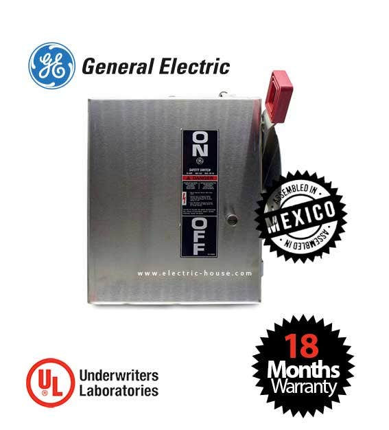 GENERAL ELECTRIC - Safety Switch, Non-Fusible 3 Poles 600A, 600V Nema 4/4x, Stainless