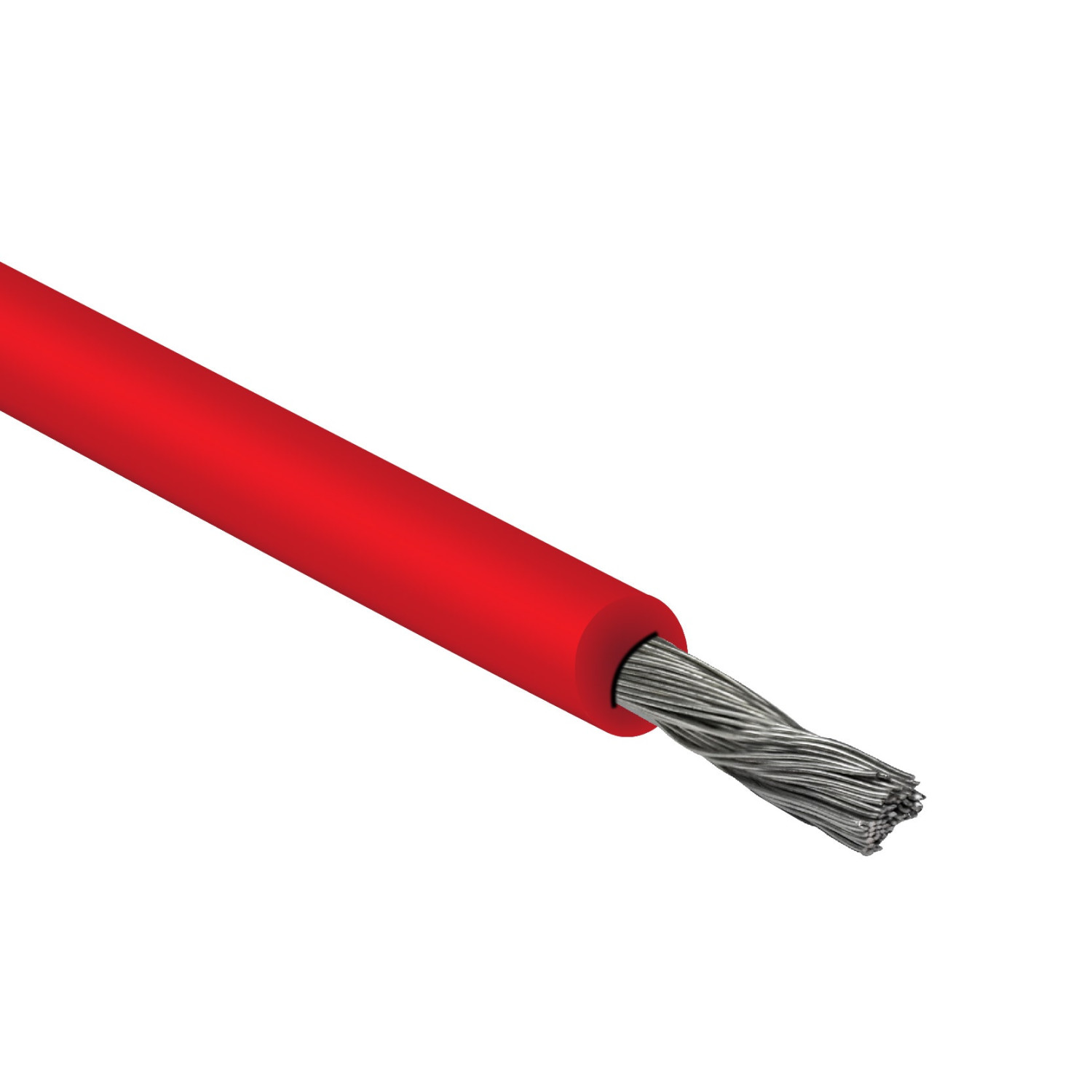 BAHRA CABLES - Solar Cable Low Voltage, LSOH, Flexible Tinned Copper, 1x6mm, 600/1000V, Red