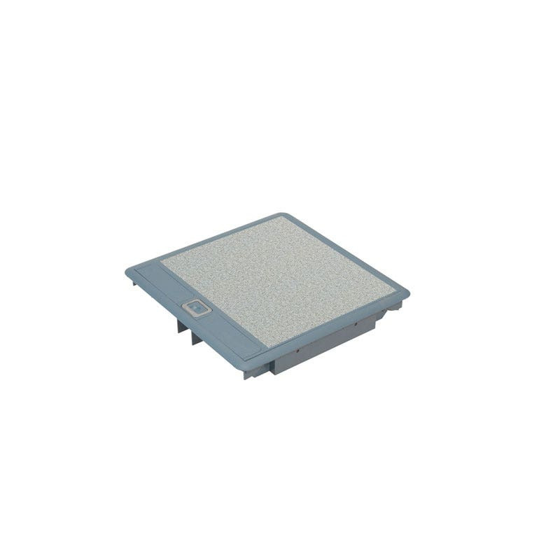 LEGRAND - Floor Box, 3 Compartments, Grey Cover RAL 7031 with Rigid Cable Exits