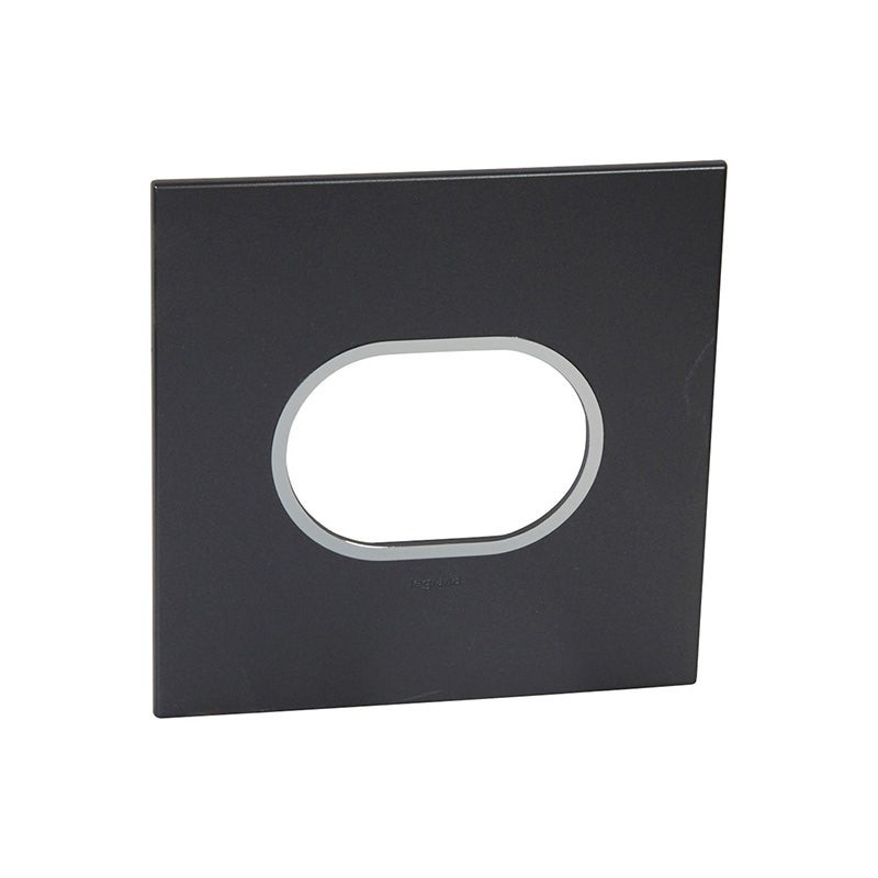 LEGRAND - Plate Arteor, US, 3 Modules, Round, 4"x4", Graphite