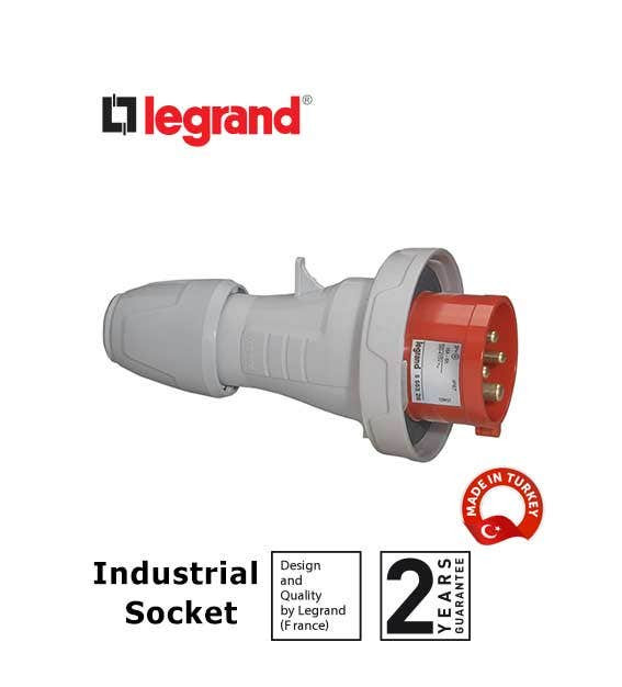 LEGRAND - Straight Plug P17, IP66/67, 380/415 V~, 32 A, 3P+E