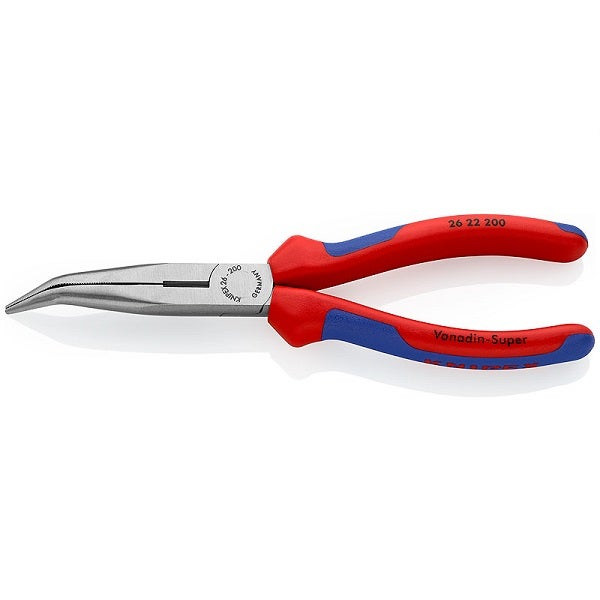 KNIPEX - Snipe Nose Side Cutting Pliers (Stork Beak Pliers), Black Atramentized, 200 mm