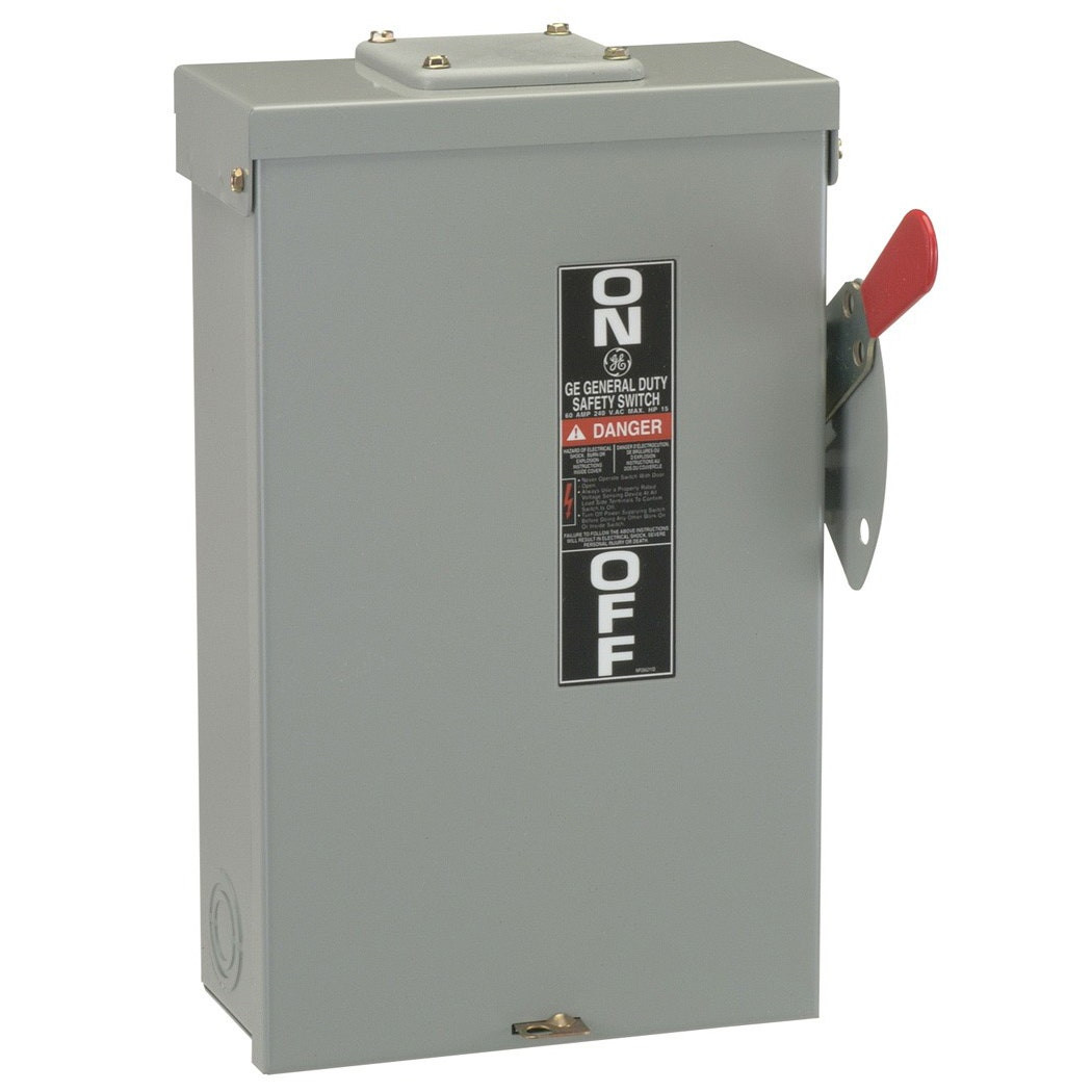 GENERAL ELECTRIC - Safety Switch, 100A 3P 240V Fusible, Nema 3R