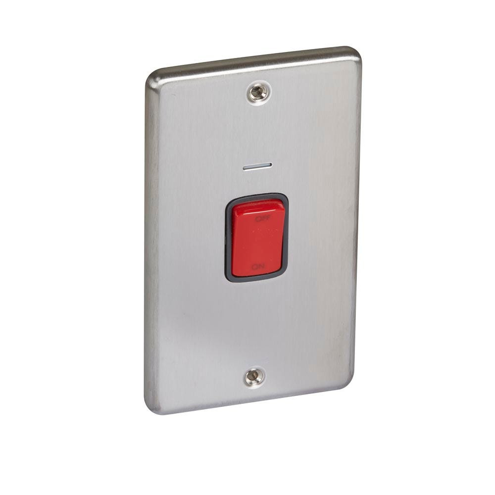 LEGRAND - Double Pole Switch Synergy -1 Gang -Large -Blue Led -20 A-250 V~
