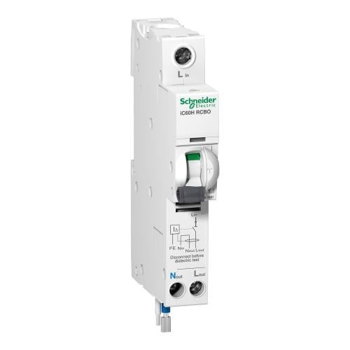 Schneider-Residual Current Breaker (RCBO)- Acti9 iC60H-1P-32A -C 30mA-230V-A9D11832
