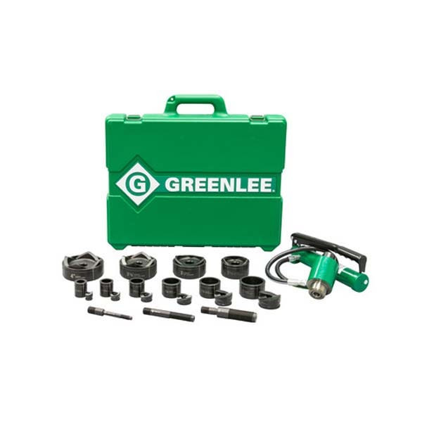 GREENLEE - Hydraulic Punch Kit with Foot Pump, Slug-Buster, 1/2" - 4" Conduit, 11 Ton