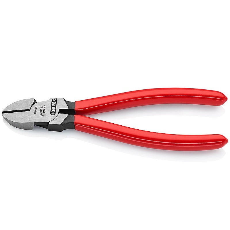 KNIPEX - Diagonal Cutter, Plastic Coated, Black Atramentized, 160 mm