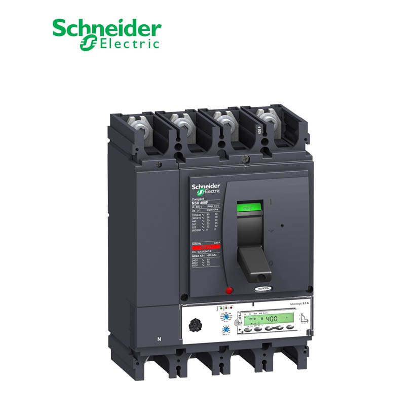 شنايدر - قاطع رئيسي 400 أمبير - ComPact NSX400H, 4P 4d, 70kA at 415 VAC, MicroLogic 5.3A Trip Unit 400A