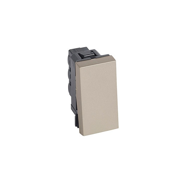 LEGRAND - 1-Way Push-Button Arteor, Square, 1 Module, Champagne
