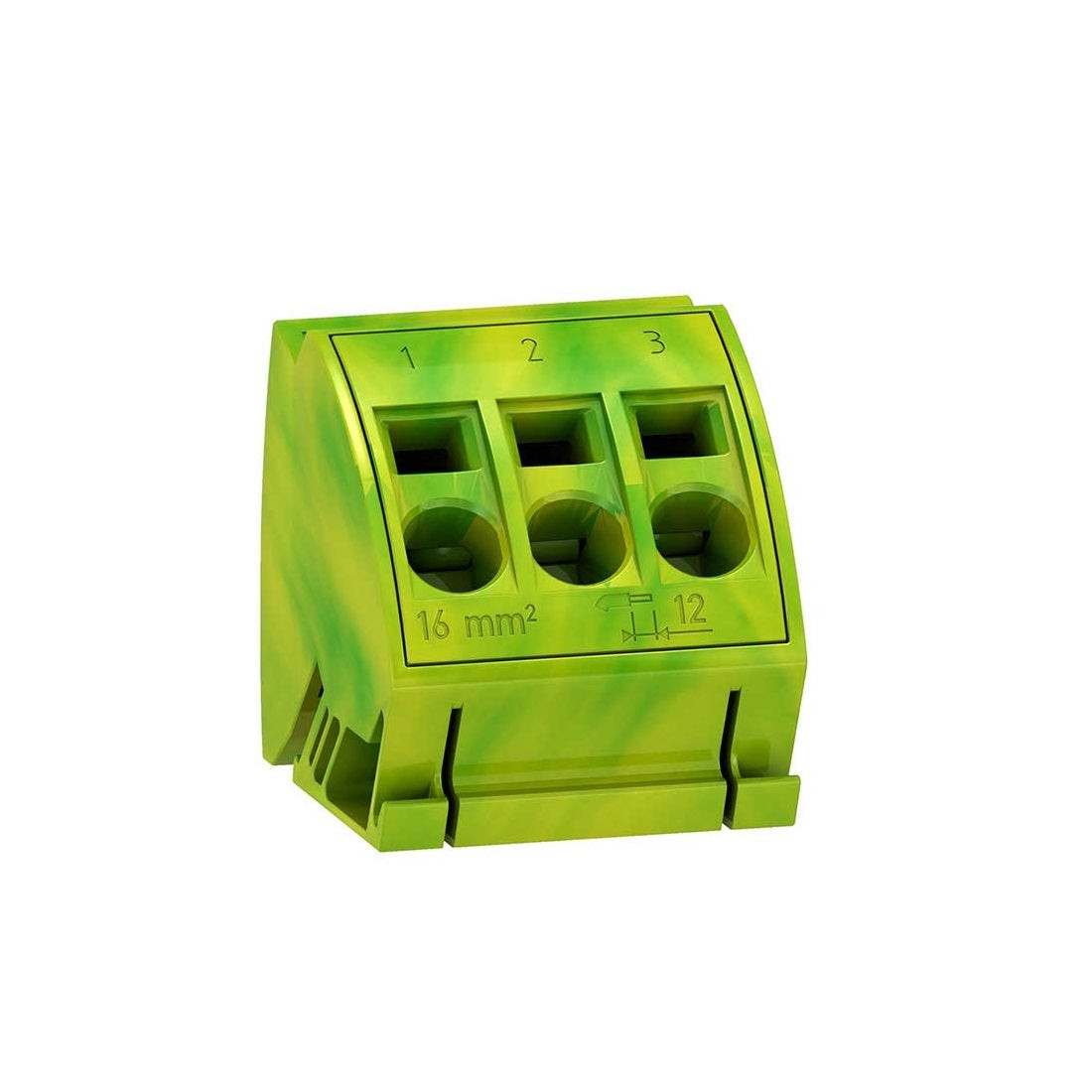 SCHNEIDER - 4 Earth Block, 3X16² Term.Clamp, Linergy TB