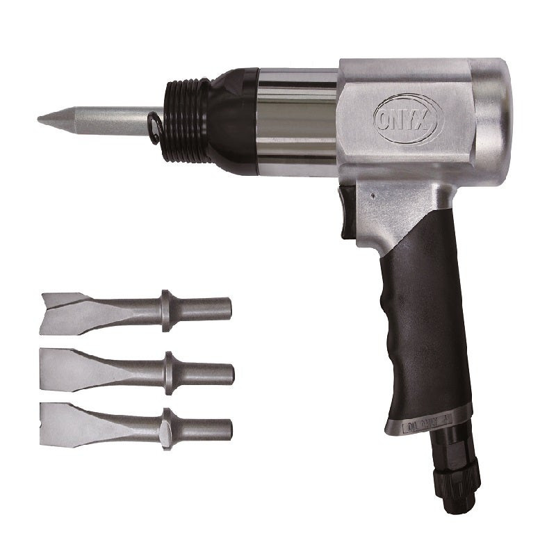 ASTRO - ONYX Heavy Duty Long Barrel Air Hammer with 4-Piece Chisels, 250mm