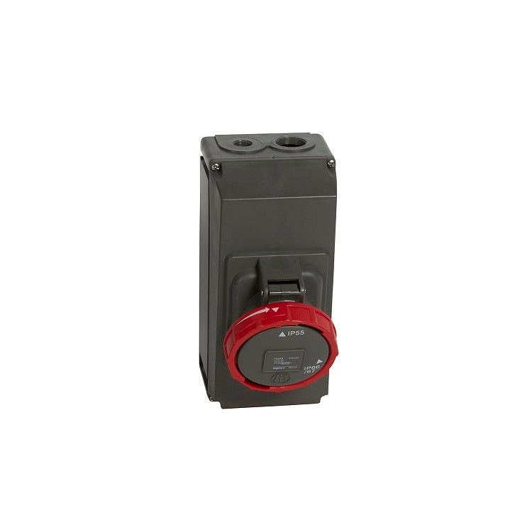 LEGRAND - Surface Mounting Socket Hypra- IP66/67-55, 380/415 V, 63 A, 3P+N+E, Plastic