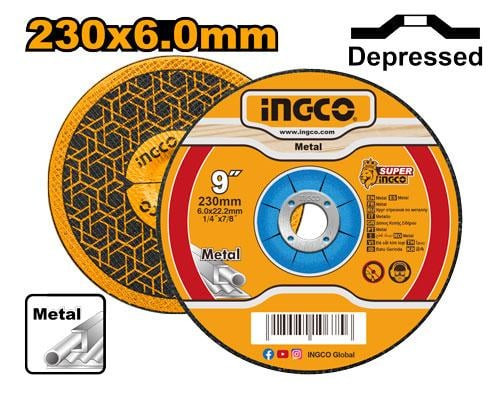 Abrasive metal grinding disc 230(9")x22.2x6.0mm ديسك قص حديد 9" 230 ملم