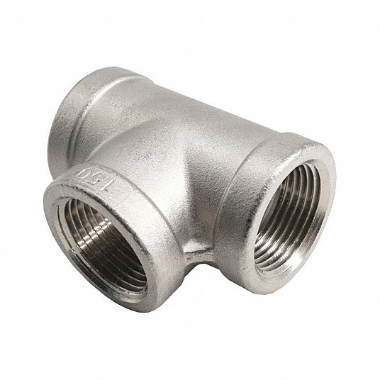 Tee, 304 Stainless Steel, 1/4 in x 1/4 in x 1/4 in Fitting Pipe Size, Class 150, 29 mm Length