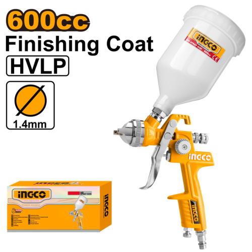 Air spray gun 600 CC Plastic bowl مسدس طلاء طاسة من الاعلي بلاستيك