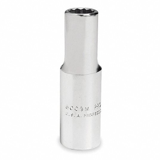 Socket, 3/8 in. Dr, 17mm, 12 Pt.