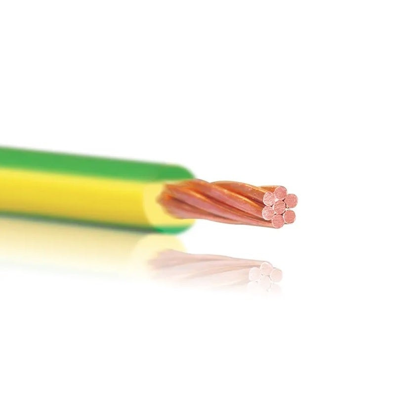 BAHRA CABLES - Power Cable Low Voltage, 1x70mm, 450/750 V, Green/Yellow, LS0H-XL, BS 7211:1998