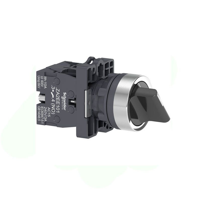 SCHNEIDER - Selector Switch Short Handle 3-Pos Stay Put 2No, 