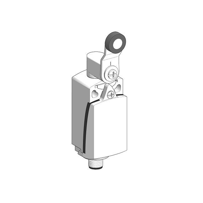 Schneider - Limit switch, Limit switches XC Standard, XCKD, thermoplastic roller lever, 1NC+1 NO, snap, M12