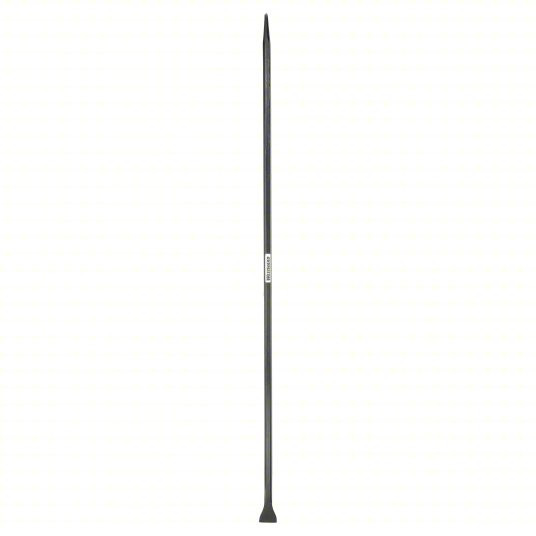 Digging Bar, Chisel/Point End, 2 9/16 inch End Width, Hexagon Bar Shape, 1 inch Bar Dia
