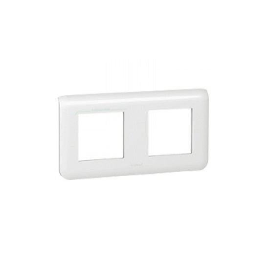 LEGRAND - Plate Mosaic, 2 x 2 Horizontal Modules, White