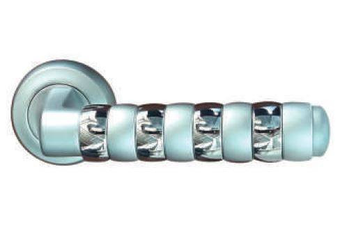 Kali Pink Door Handle Matte Nickel/Shiny Chrome Model 1003