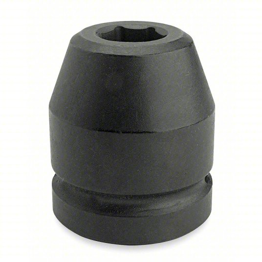 Impact Socket, 3/4 inch Drive Size, 1 7/8 inch Socket Size, 6-Point, Standard, Black Oxide