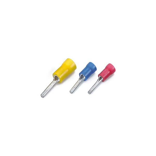 RAYCHEM RPG - Insulated Terminal, Cable Size 2.5mm, Round Pin Type (I), PVC, 100 Pcs/Pkt, Blue