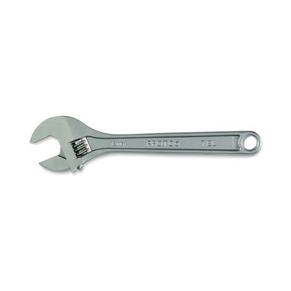 PROTO - Satin Clik-Stop Adjustable Wrench, 4"