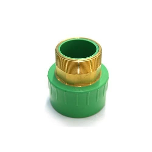 External thread bushing - male bushing 1.5&quot; x 50mm PPR / green thermal converter