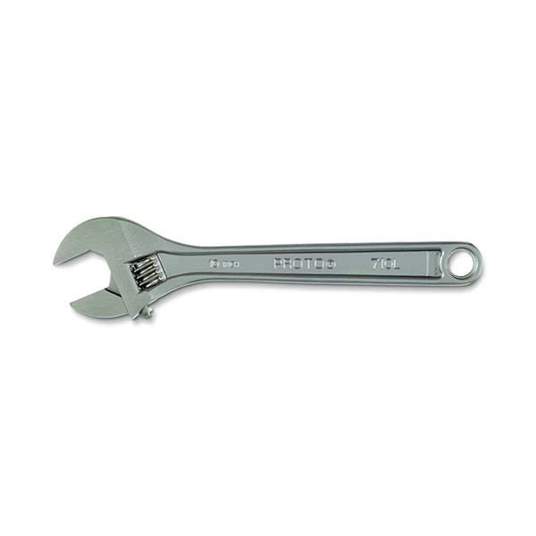 PROTO - Satin Clik-Stop Adjustable Wrench, 10"