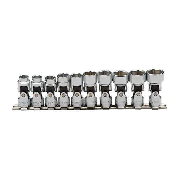 PROTO - 3/8" Drive Metric Universal Socket Set, 10 Pieces, 6 Point