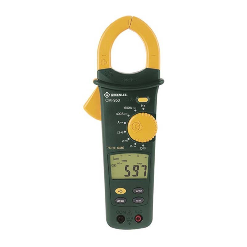 GREENLEE - Clamp Meter, True-RMS, AC/DC, 600A, 600V (CM-950)