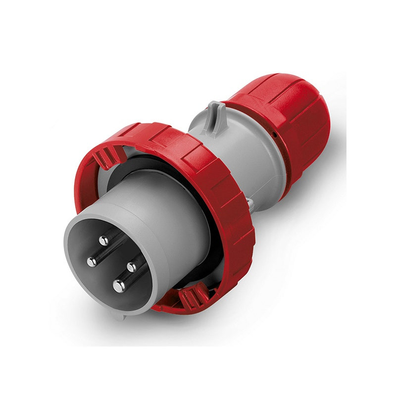 SCAME - Industrial Plug, 16A, 3P+E, 6h, IP66/IP67/IP69, 380-415V, 50Hz, 60Hz, Perforating Terminals
