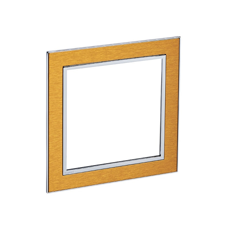 LEGRAND - Plate, for  2 x Double Schuko Sockets, Brass