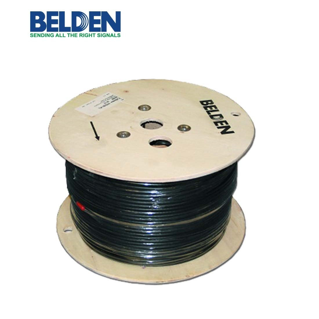 BELDEN - 1C*18 AWG Coax RG6/U SCU/FPLF/PVC, Black, 305 Meters/Roll