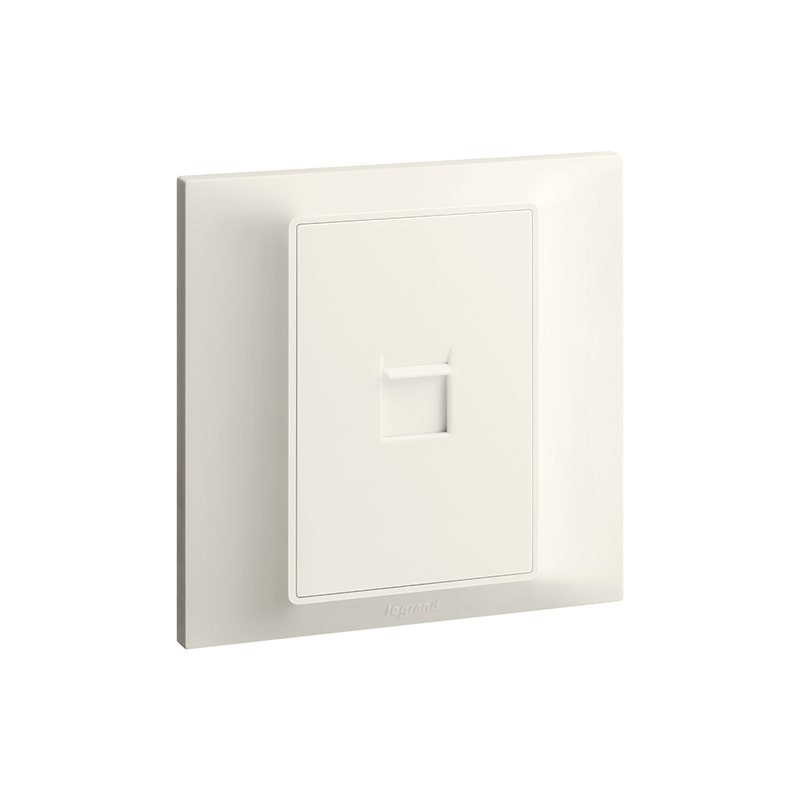 LEGRAND - Face Plate Single Keystone Adaptor Belanko S, Euro, 1 Gang, Ivory
