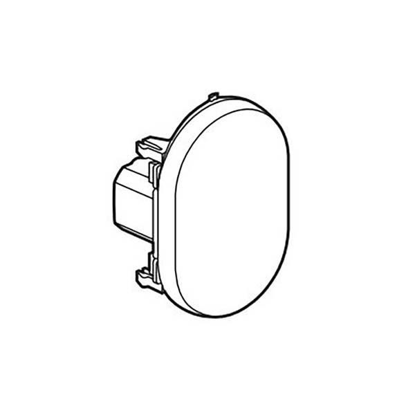 LEGRAND - Push-Button Arteor, Round, 3 Modules, Magnesium
