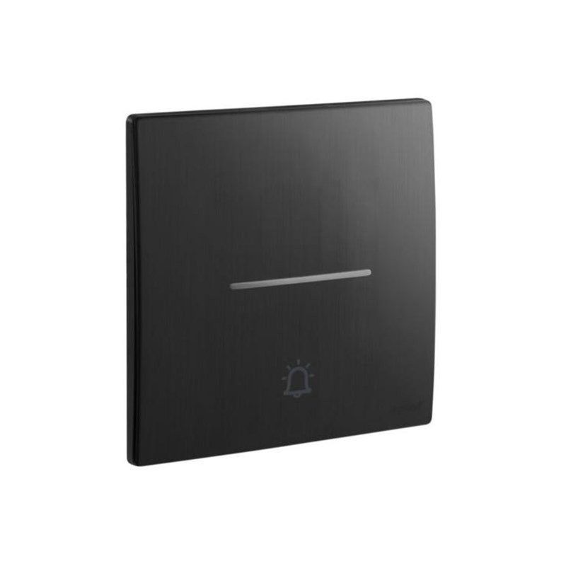LEGRAND - Push Button Mallia Senses, DND/MUR/BELL, 1 Gang, Brushed Black
