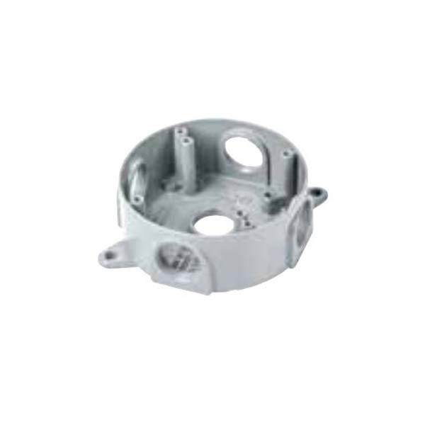ITCC - Box Waterproof, Round, 4", 5-3/4" Hole, 1-9/16" Deep, Grey