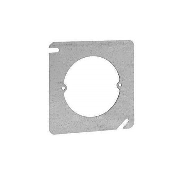 CROUSE HINDS - Cover 4" Square Flat Blank, Open W/ Ears 2 3/4", #TP474