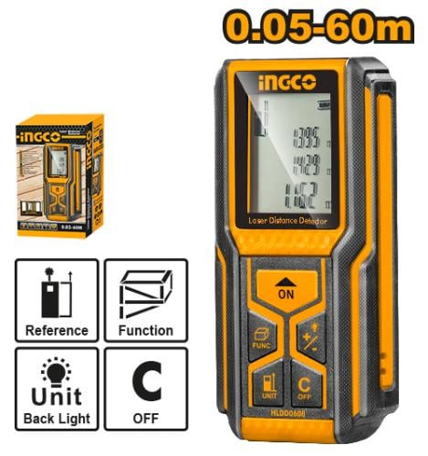 Laser distance detector Measuring Range:0.05-60m جهاز قياس المسافات بالليزر 60 متر