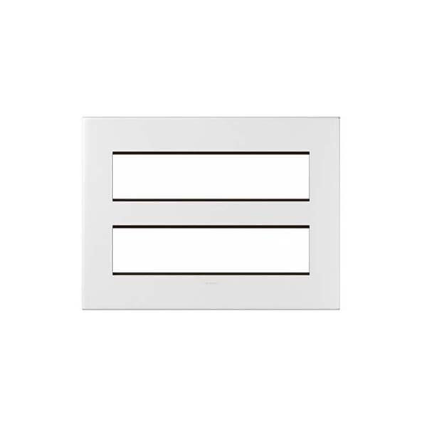 LEGRAND - Plate Arteor with Frame, Square, 2x8 Modules, White