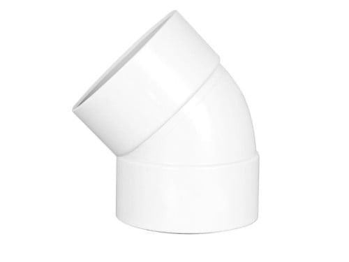 Bahraini Light Elbow 45 Degree 1.1/2 Inch - White