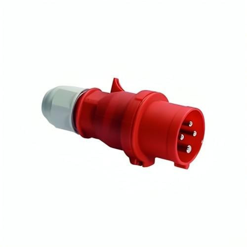 Plus industrial socket, 32 amp - 415 volts - 4 poles