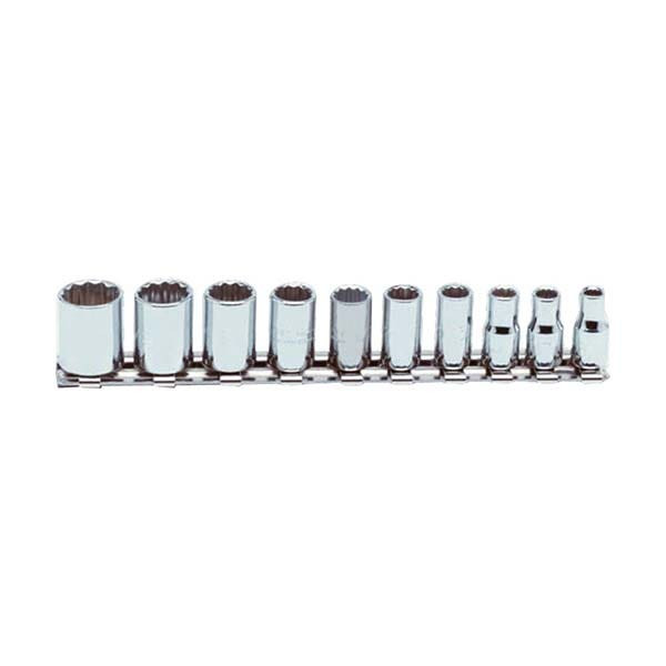 PROTO - 1/4" Drive Socket Set, 10 Pieces, 12 Point