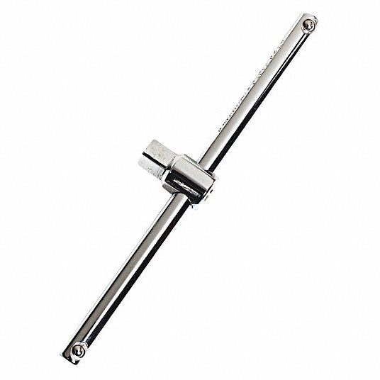 Sliding T-Handle, Drive Size 1/2 in, Overall Length 12 3/4 in, Standard 1AM37