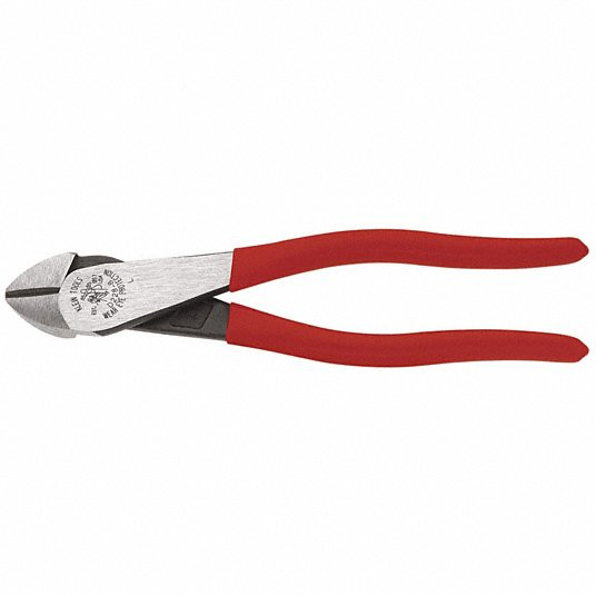 High Leverage Diagonal Cutting Plier, Std, Straight, Oval, 7/8 inch Jaw Length, 1 1/4 inch Jaw Width, 6 - 8 inch