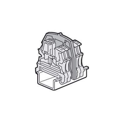 LEGRAND - Separat./Insulat. Divider Viking 3 -Screw Connect-1 Entry / 1 Outlet -Pitch 12,15