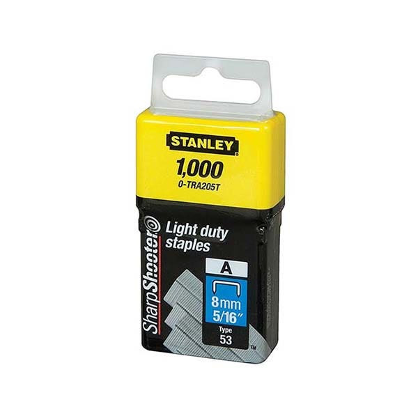 STANLEY - Staples Light Duty, 8mm, Type A, 1000 Pieces